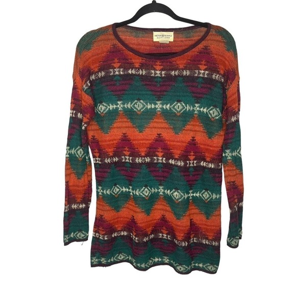 Ralph Lauren Denim & Supply Size XS Vintage Pullover Sweater Southwest Aztec - Picture 6 of 8